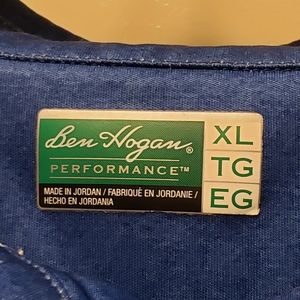 Ben Hogan Performance Polo Shirt Men's Size XL - Blue NOT WALMART